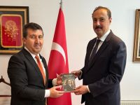 TYB Başkanı Arıcan Üsküp Büyükelçisi Ulusoy’u ziyaret etti