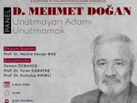 ASBÜ’de D. Mehmet Doğan paneli yapılacak