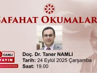 Safahat Okumaları Doç. Dr. Taner Namlı ile Devam Ediyor
