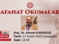 Safahat Okumaları Doç. Dr. Ahmet Karakuş ile Devam Ediyor