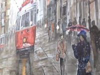 Resim ve cam sanatı bu sergide buluştu