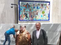 Milli Eğitim Bakanlığı önünde Dede Korkut Anıtı