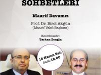 TYB Kültür Sohbetlerinde bu akşam: Prof. Dr. Birol Akgün ile Maarif Davamız
